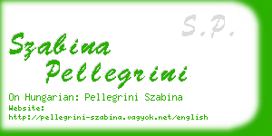 szabina pellegrini business card